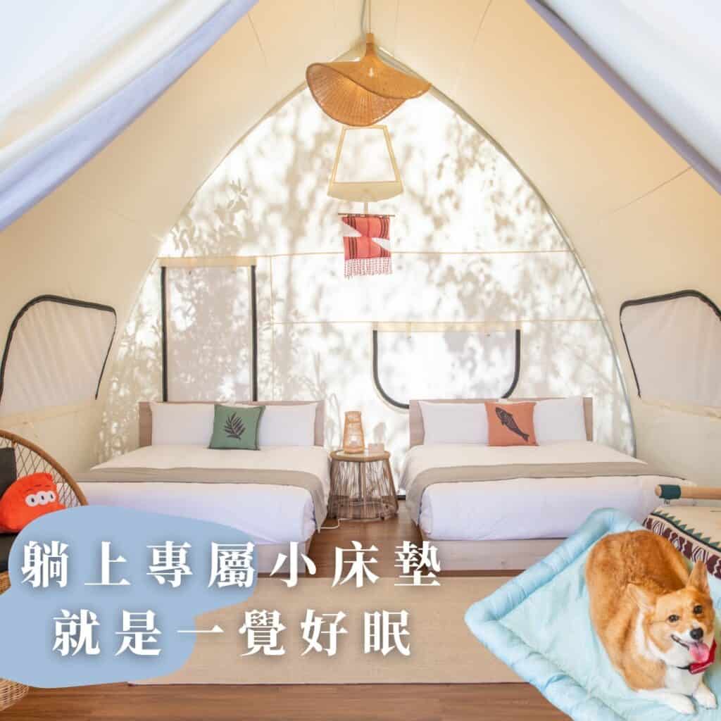 想來一場寵物派對?2025 最夯「狗聚」:參加蟬說主題派對完整攻略! 7 柯基專屬的小床墊